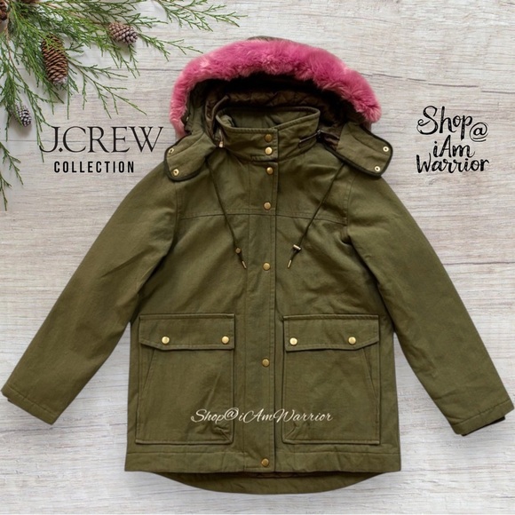 J.Crew Collection NWT down filled
Parka with pink faux fur hood *shop@iamwarrior - Picture 7 of 16
